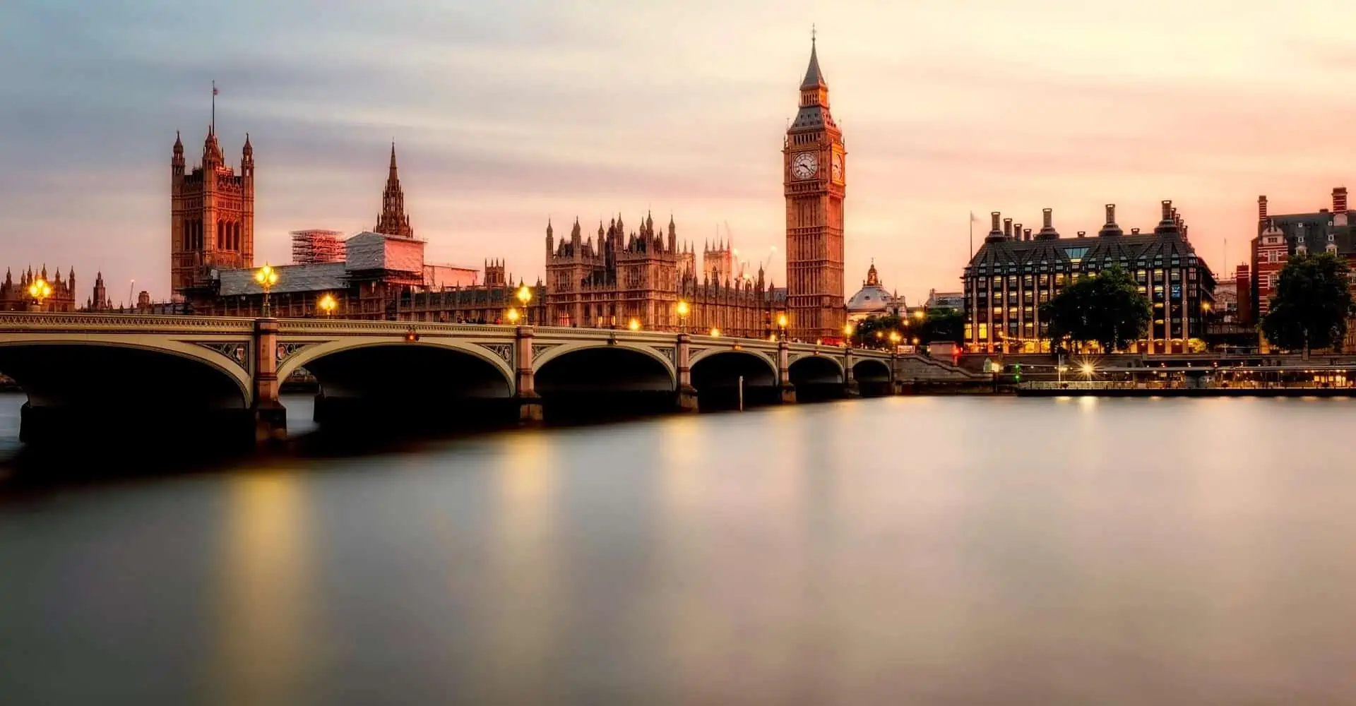 Utsikt över London och Big Ben.