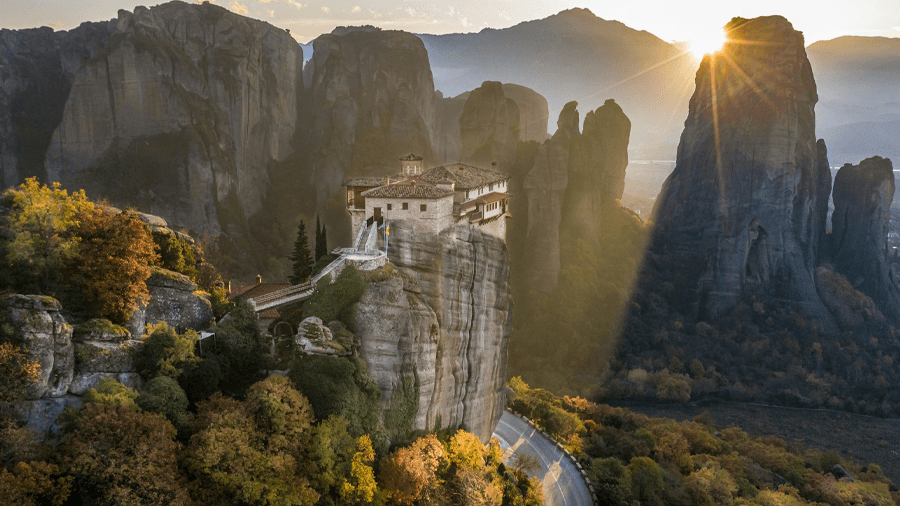 Klostret Metora i Grekland.