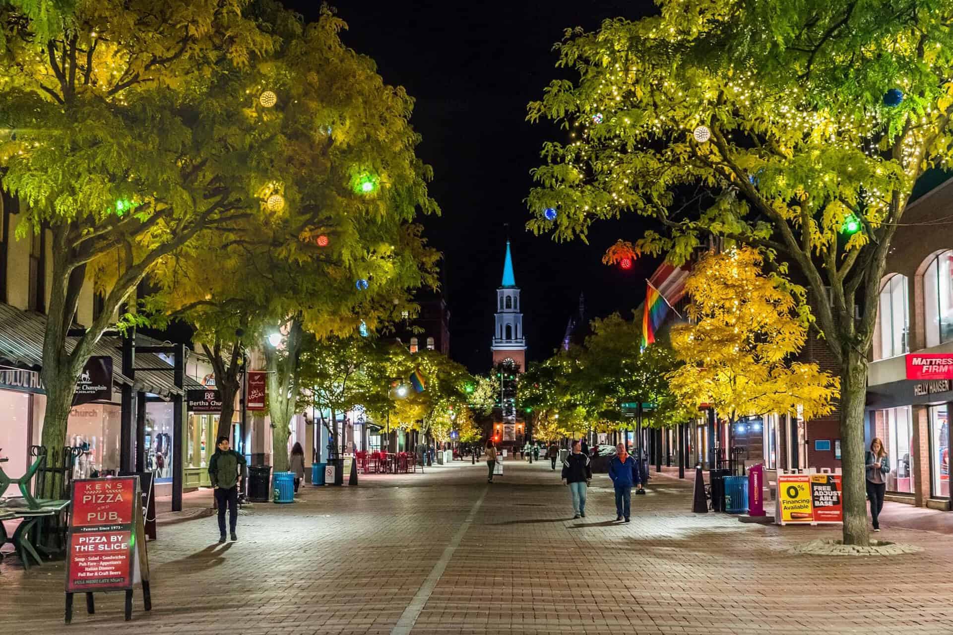 Vermont på kvällstid